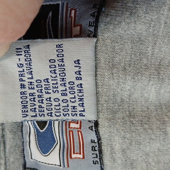 Curly Surf & Streetwear Blue & Gray Polo Casual Shirt Men's Size Medium - Picture 4 of 6